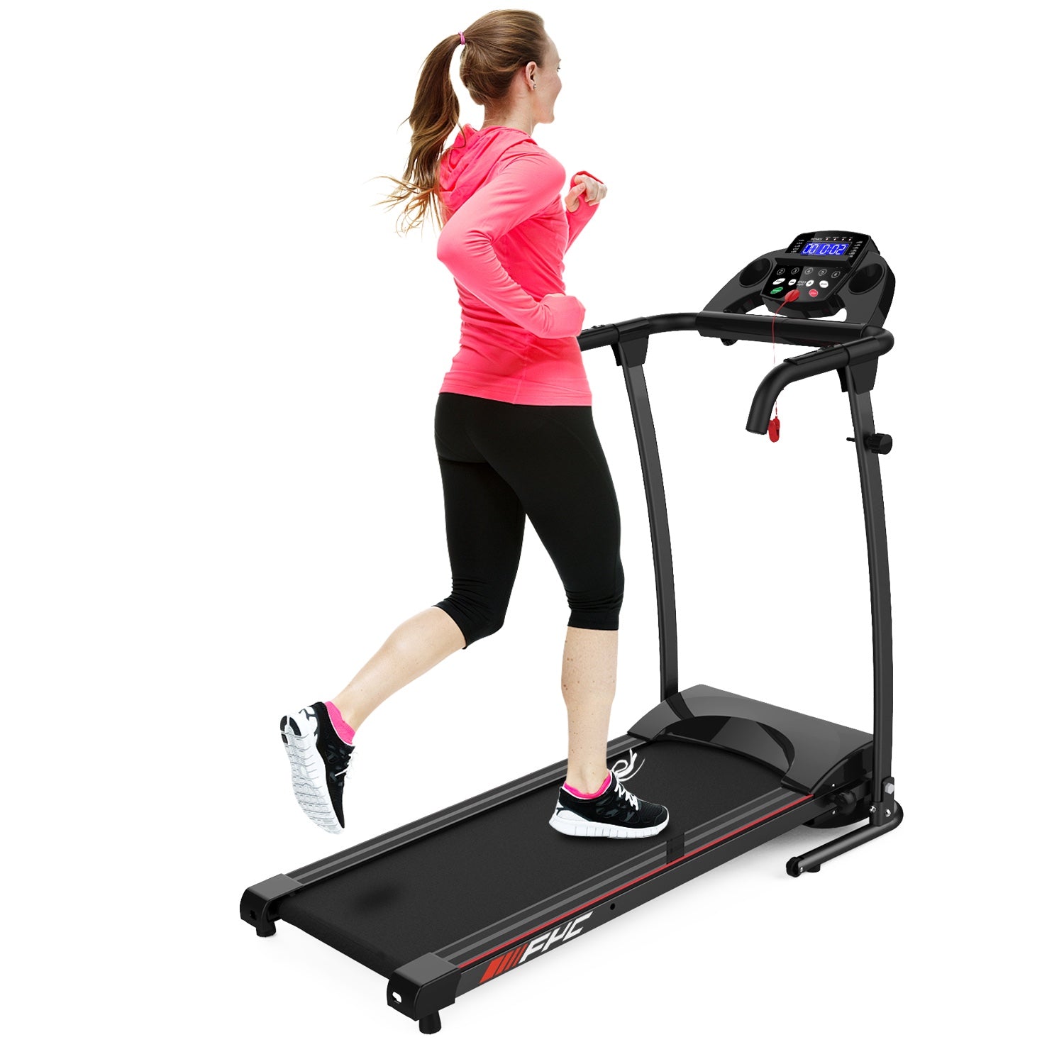 Home Folding Treadmill - Portable Electric Running Exercise Machine - Electric Small Apartment Home Gym CFB - JK107